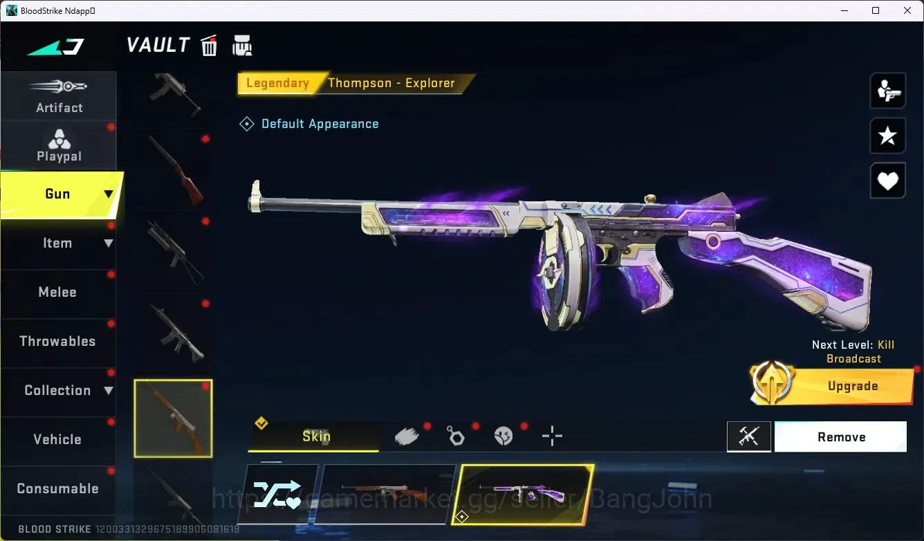 Blood Strike Accounts ASIA |Limit Butterfly Knife |4 Collab Gun [7DS]|1  image 18