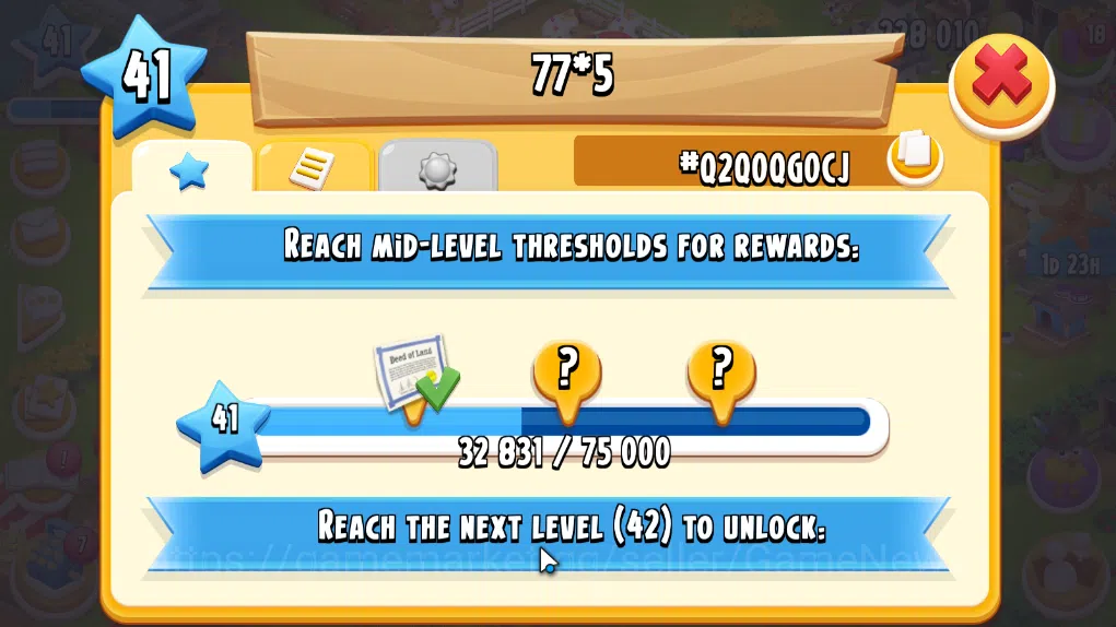 Hay Day Accounts Level 41 | Barn Storage 1100 + Silo Storage 625 | 228k Coins, 29 Diamonds |CN ON|Log Supercell ID|Take 10