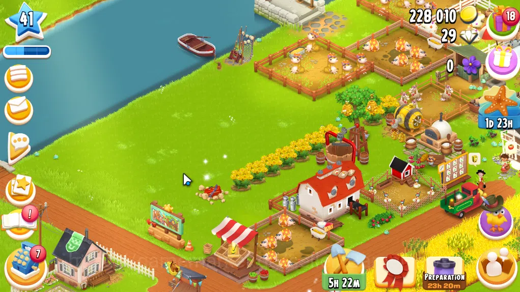 Hay Day Accounts Level 41 | Barn Storage 1100 + Silo Storage 625 | 228k Coins, 29 Diamonds |CN ON|Log Supercell ID|Take 4