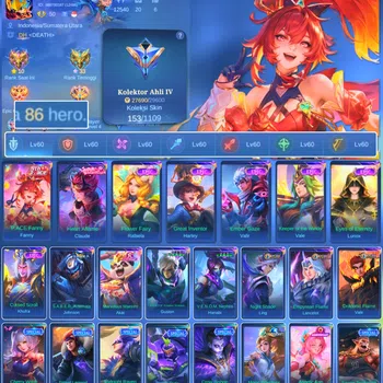 Mobile Legends: Bang Bang Others HERO 86 SKIN 153 | EMBLEM ALL MAX| PACE FANNY| EPI image 1