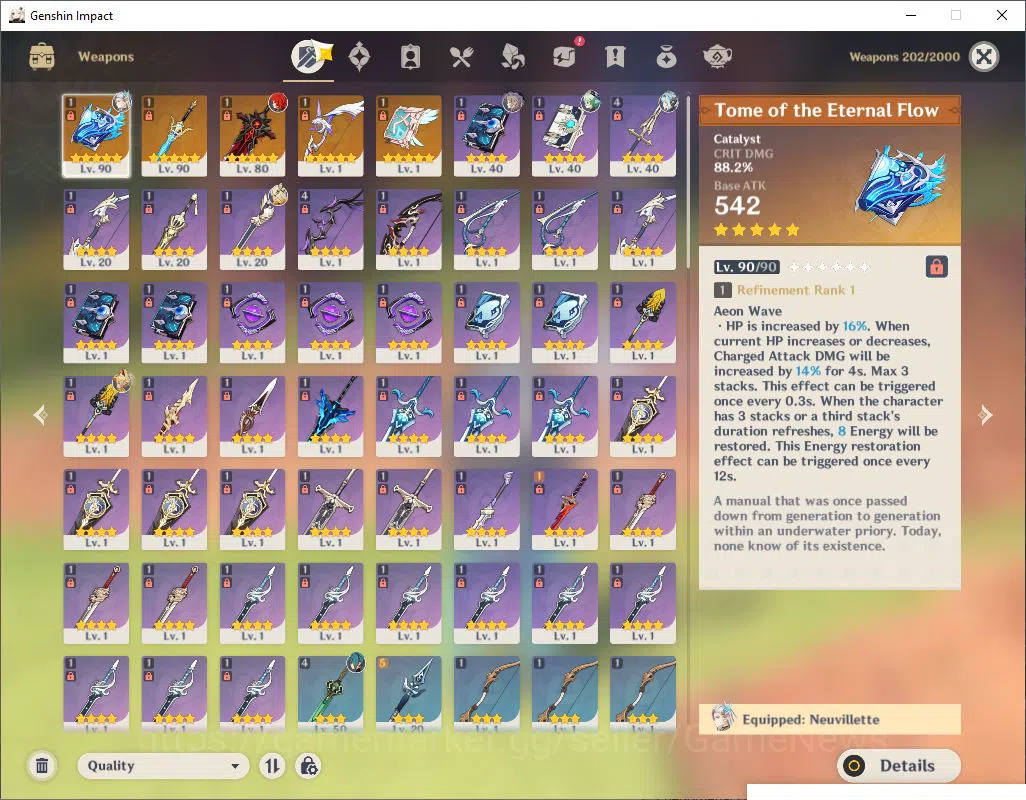 Genshin Impact Accounts Asia||AR 55|3 Limited +5(*5weapon)|[Neuvillete C2  image 5