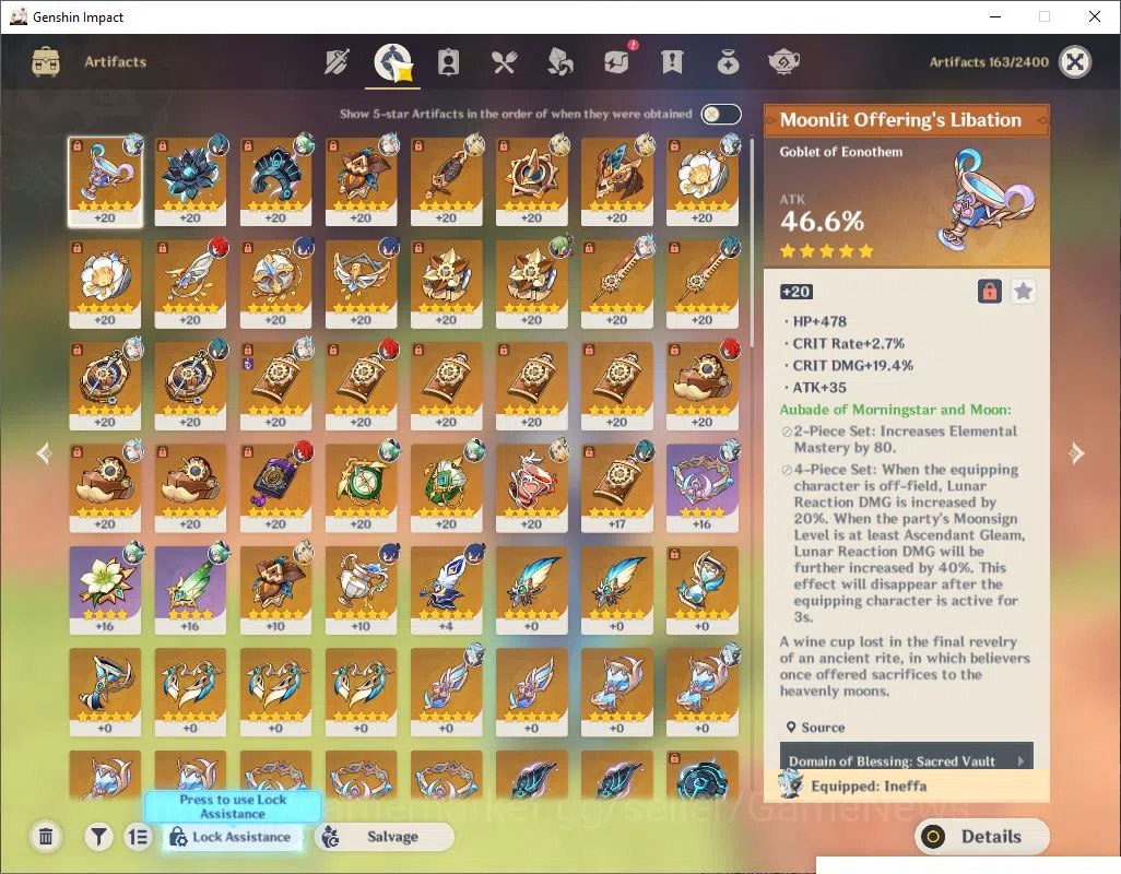 Genshin Impact Accounts Asia||AR 55|3 Limited +5(*5weapon)|[Neuvillete C2  image 6