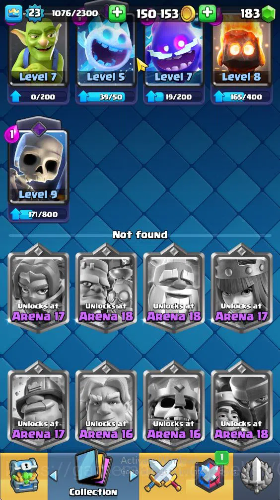 Clash Royale Accounts Lvl 23| Trophy 3464 | KTL 9 | Card 74 |2 EVO, 3 Le image 3