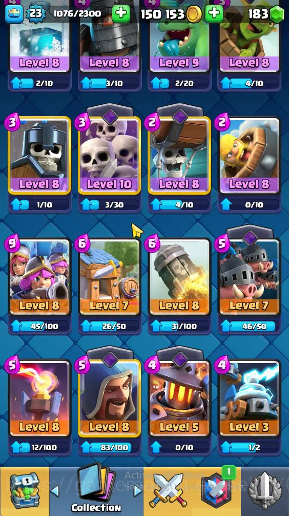 Clash Royale Accounts Lvl 23| Trophy 3464 | KTL 9 | Card 74 |2 EVO, 3 Le image 6