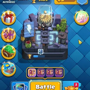 Clash Royale Midgame Lvl 23| Trophy 3464 | KTL 9 | Card 74 |2 EVO, 3 Le image 1