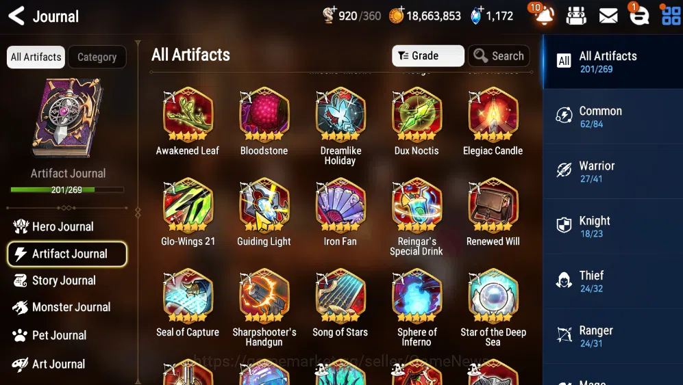 Epic Seven Accounts END GAME ASIA Verif|21/26 Collab Hero|34 ML(Boss A image 12
