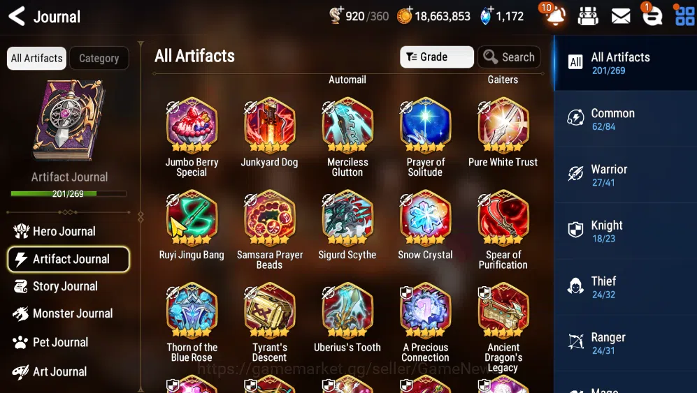 Epic Seven Accounts END GAME ASIA Verif|21/26 Collab Hero|34 ML(Boss A image 15