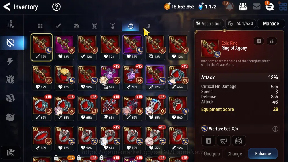 Epic Seven Accounts END GAME ASIA Verif|21/26 Collab Hero|34 ML(Boss A image 18
