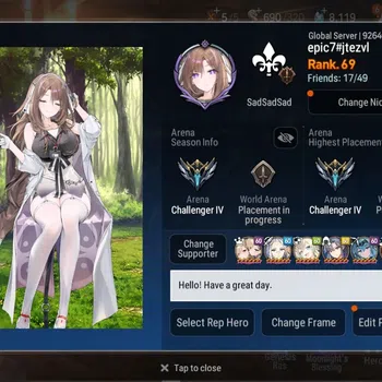 Epic Seven Accounts High-End Global|19 ML(LOTScales,R&L,SPPolitis,LC Bellona,Arbiter Vildred,Etc.)|PoH ON|SS 8.1K|985 MM|32