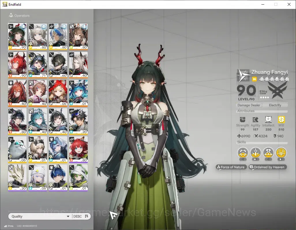 Arknights: Endfield Accounts ASIA|Lv53|Ready Gacha Oro 15K|9SSR(5Limit)+14*6WEP image 2