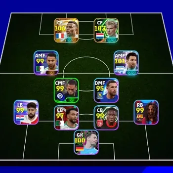eFootball Accounts High-End Android|PW 3070 |New Kyllan Mbappe Big T,Lionel Messi Show T,Dennis Bergkamp Epic