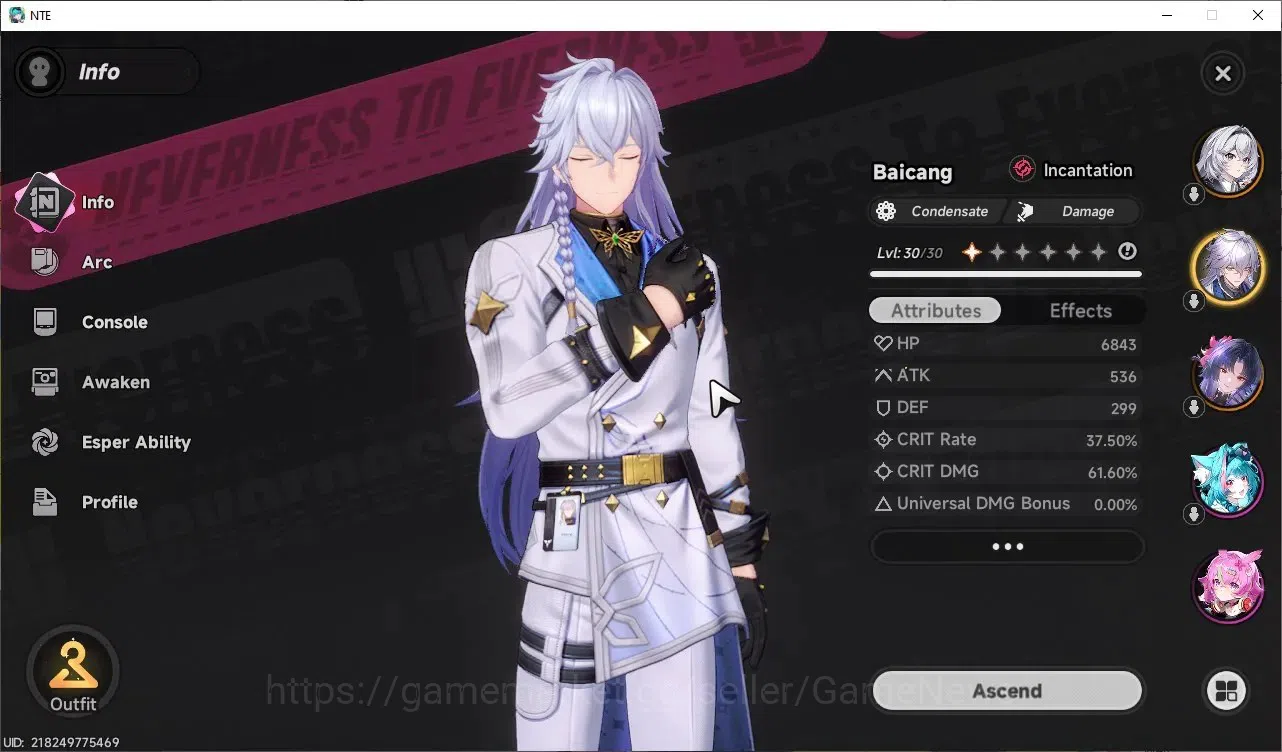 Neverness to Everness Accounts GLOBAL SEA|HL 16|Tycn 8|2 SSR Hotori+Outfit+Sign S image 4