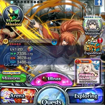 Grand Summoners Accounts End-Game Global|Rank 32|15 Ascend 10 TW (Kenshin H,Veldora)+TW S Miyu,S Luvia&Rin,Index,S-L Iris,S