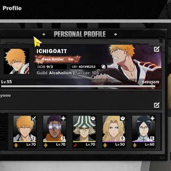 BLEACH: Soul Resonance Accounts Nuverse SEA |Lv.55|5 SSR 5 Sign