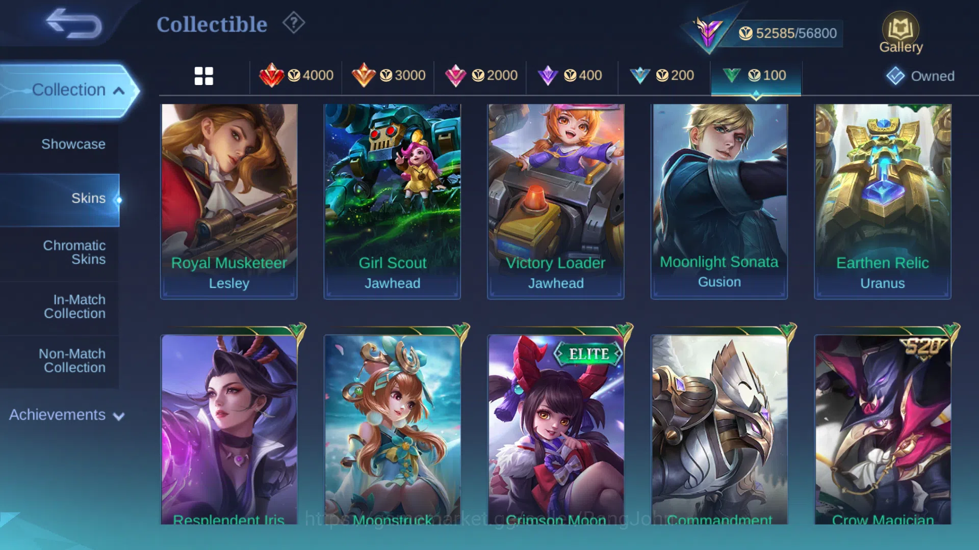 Mobile Legends: Bang Bang Accounts hero 131 | Skin 214 | Emblem Max | Collector Badan image 15
