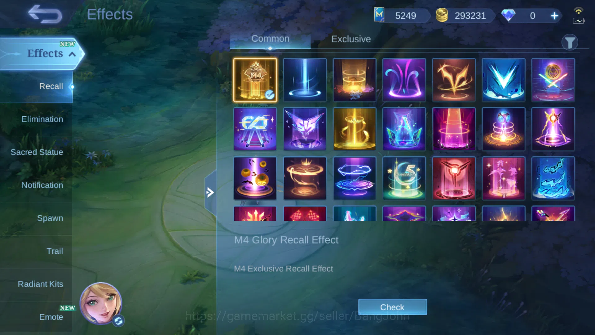 Mobile Legends: Bang Bang Accounts hero 131 | Skin 214 | Emblem Max | Collector Badan image 19