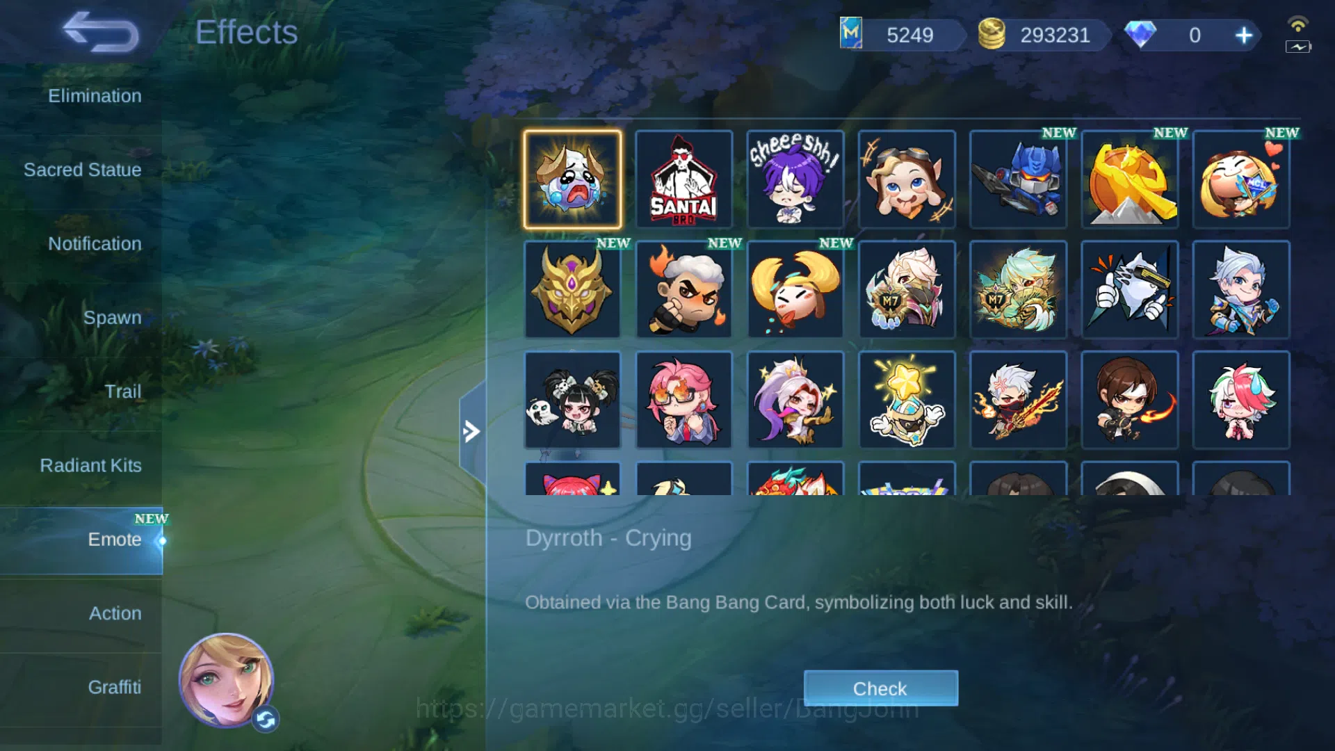 Mobile Legends: Bang Bang Accounts hero 131 | Skin 214 | Emblem Max | Collector Badan image 20