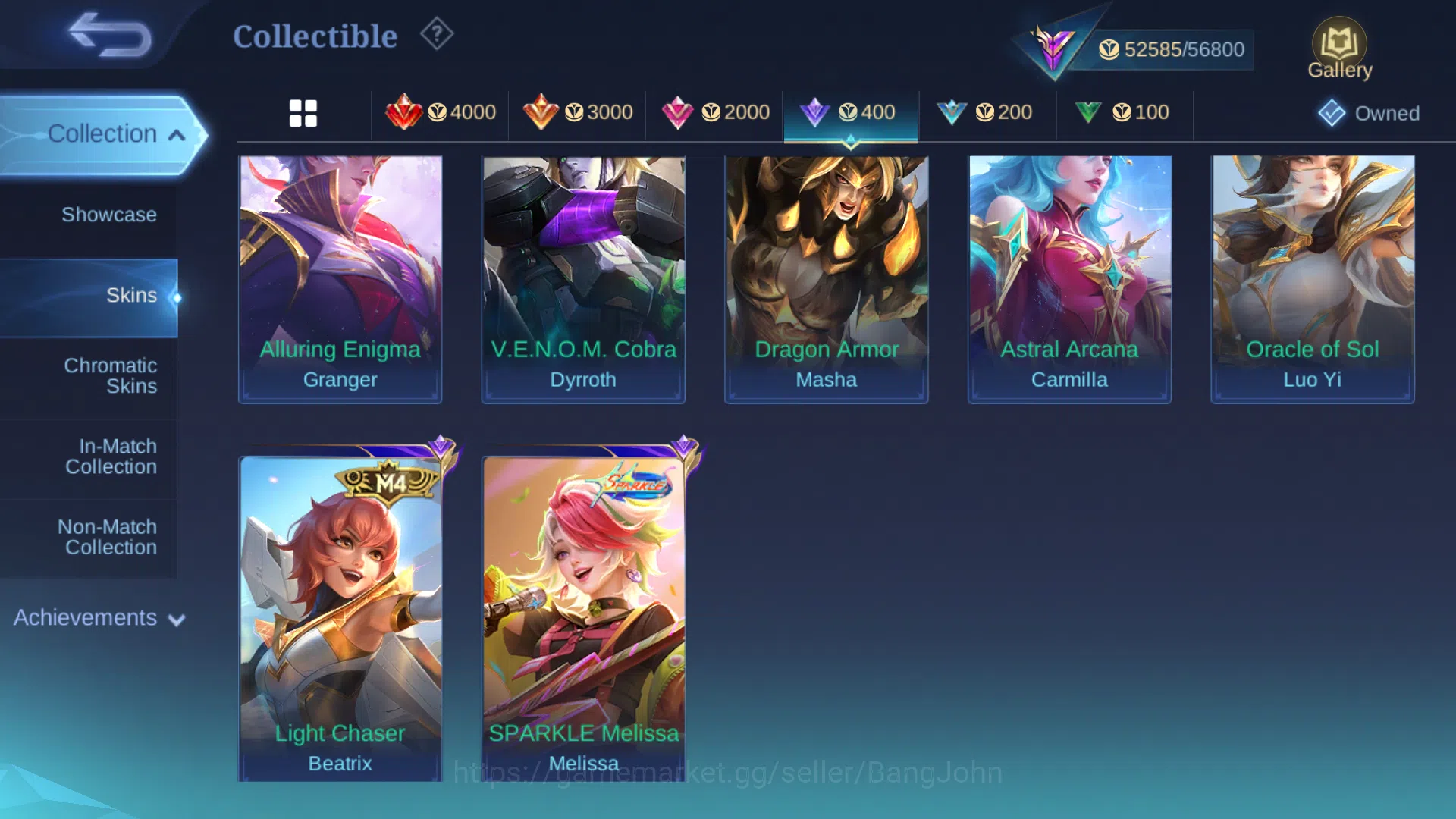 Mobile Legends: Bang Bang Accounts hero 131 | Skin 214 | Emblem Max | Collector Badan image 7