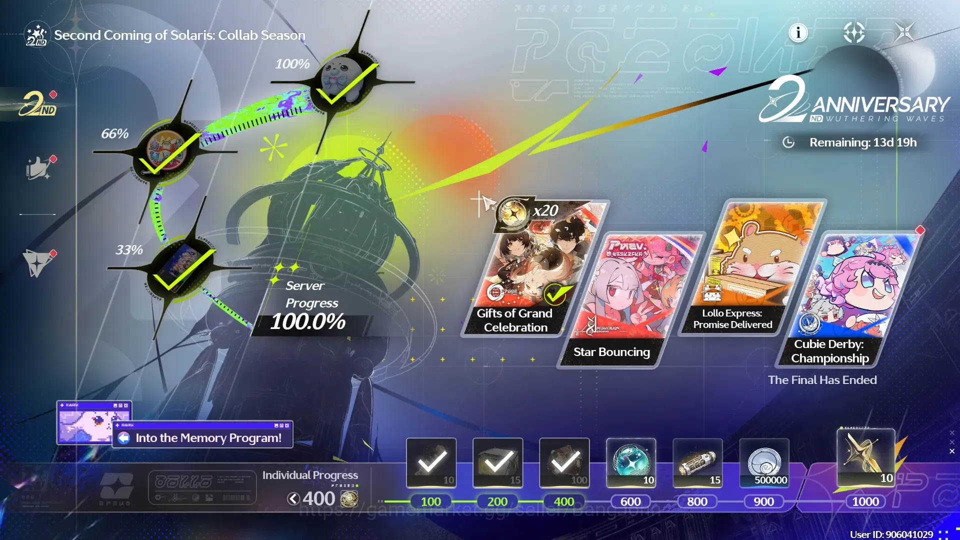 Wuthering Waves Accounts Starter SEA|UL 8 | SOL3 R1 | 14 Resonators | 2(*5) Denia, Verina | 128 Astrite | 1 Lustrous 11