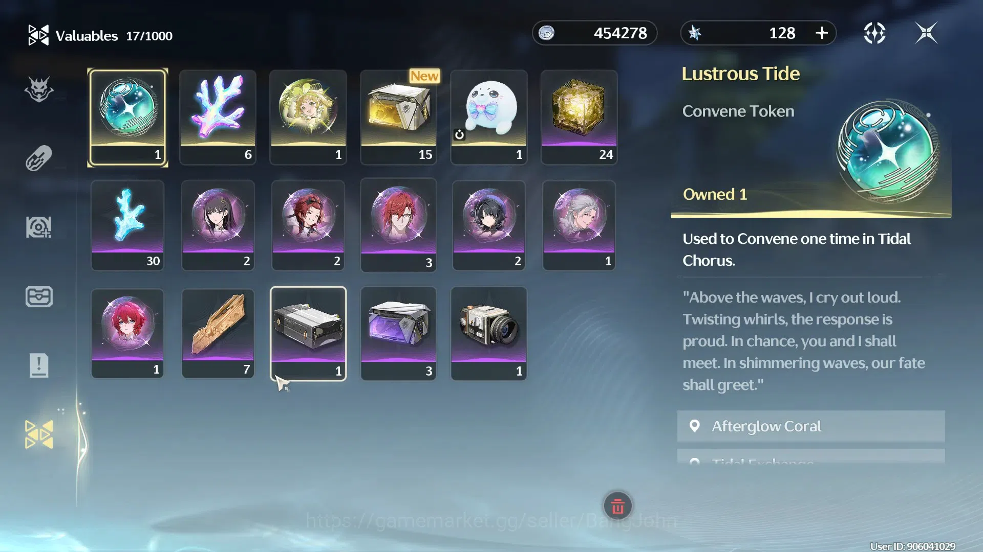 Wuthering Waves Accounts Starter SEA|UL 8 | SOL3 R1 | 14 Resonators | 2(*5) Denia, Verina | 128 Astrite | 1 Lustrous 9