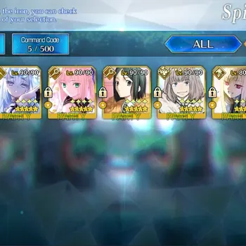 Fate-Grand Order Accounts NA Lv 107|B + O|7 SSR Castoria,Oberon,Waver,Melusine,Space Ishtar,Sima Yi,Osakabehime|SSR Selector