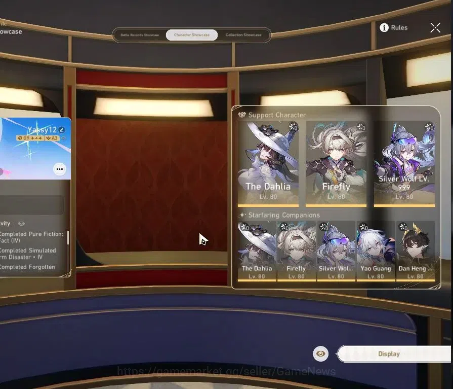 Honkai Star Rail Accounts Others Asia|TL 65|10 Limited|5,4k Jade+7 Pass|(Firefly,Dahlia,SW999)+Sign Yao 2
