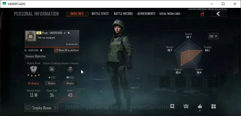 Arena Breakout Accounts High-End MOBILE Lv30|SV 11M|CV 10M|Peace Set| AK12 GM, M110 Speed SQB |CN On|Log Infinite(AB3085) 2