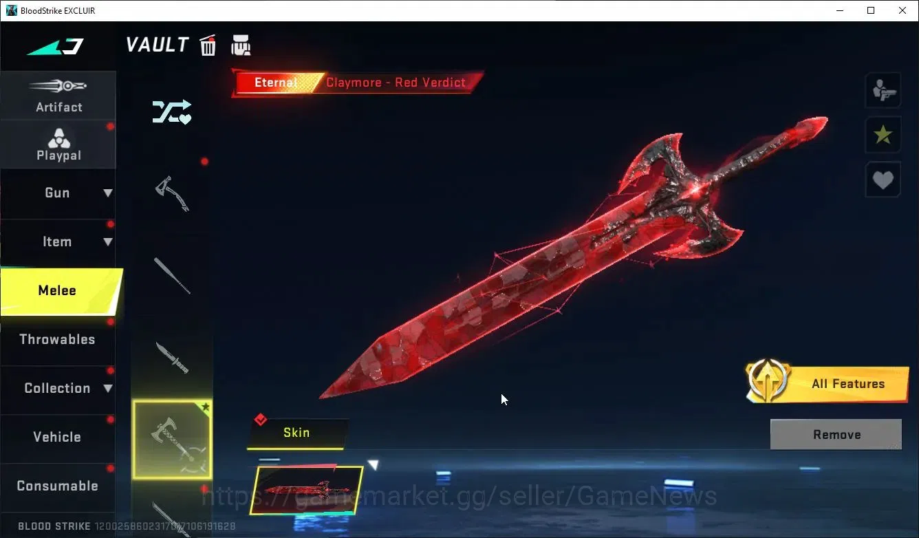 Blood Strike Accounts ASIA|ETERNAL MELEE-ClayMore-RedVerdict+ULTRA MELEE image 9