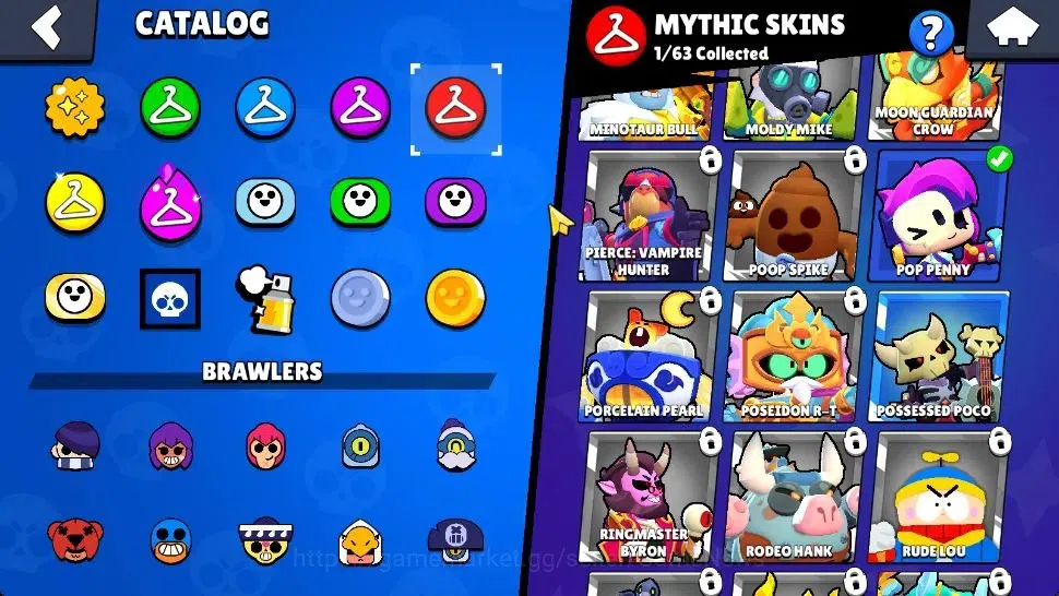 Brawl Stars Accounts 1006 Trophy | 17 Brawlers 2 Max Lv [Shelly, Finx] | 1 Mythic 1 Epic Skin [Doctor Edgar] | CN ON | Lv33 10