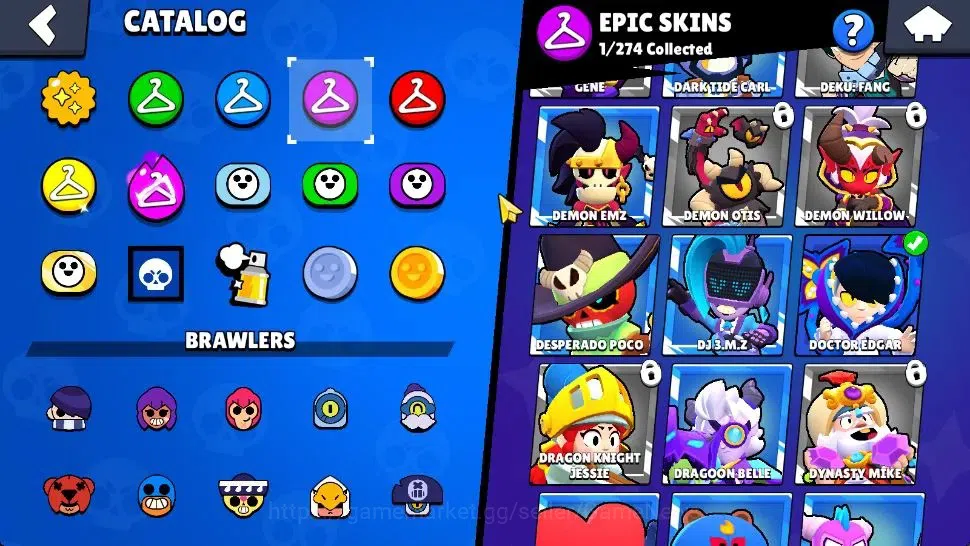 Brawl Stars Accounts 1006 Trophy | 17 Brawlers 2 Max Lv [Shelly, Finx] | 1 Mythic 1 Epic Skin [Doctor Edgar] | CN ON | Lv33 11