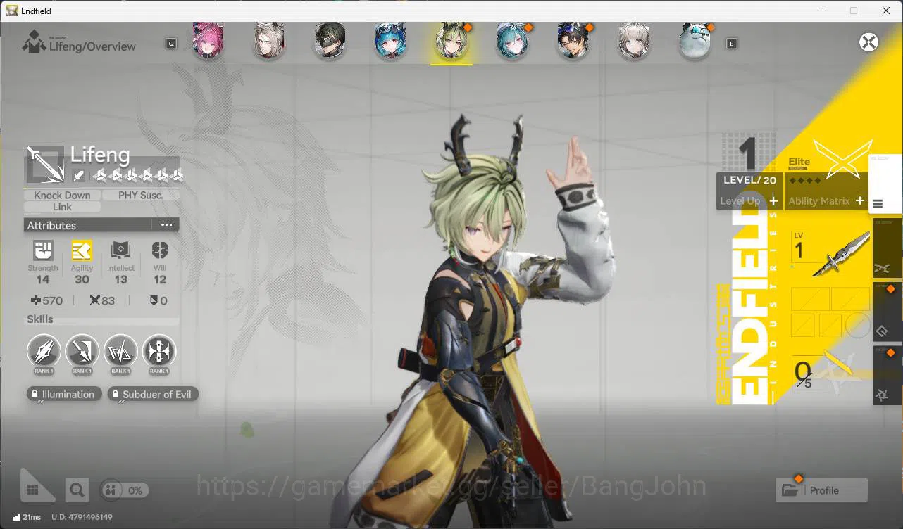 Arknights: Endfield Accounts ASIA | MID GAME | Laevatain P1 +Sign | Gilberta +  image 13