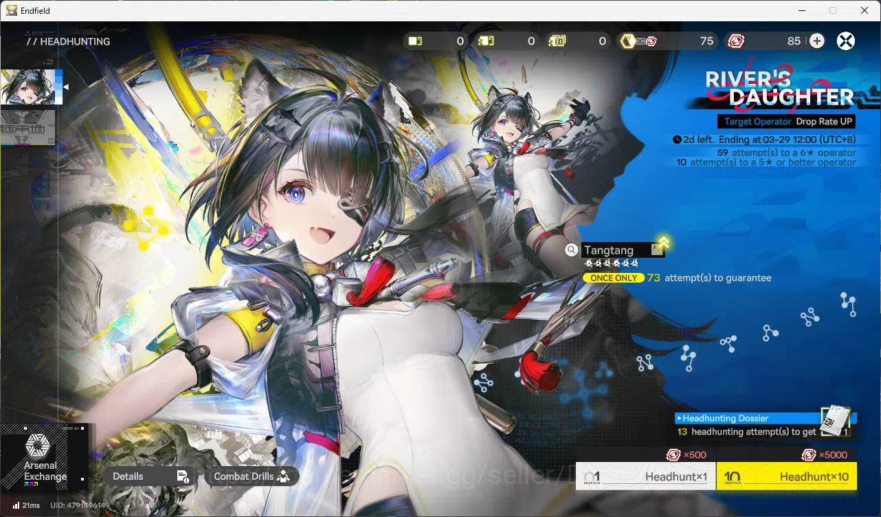 Arknights: Endfield Accounts ASIA | MID GAME | Laevatain P1 +Sign | Gilberta +  image 3