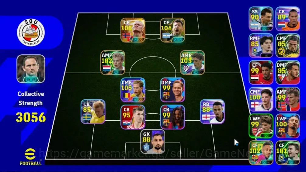 eFootball Accounts Legends & Iconic Players Android|Big Time Erling Haaland|3 Show Time Kevin De Bruyne|5 Epic Sergio 1