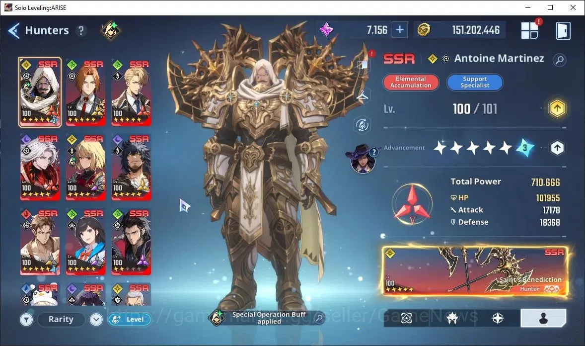 Solo Leveling: ARISE Accounts Lv101 2,5M Pwr|HalatA5+Sign,LennartA5+Sign,Antoine image 4