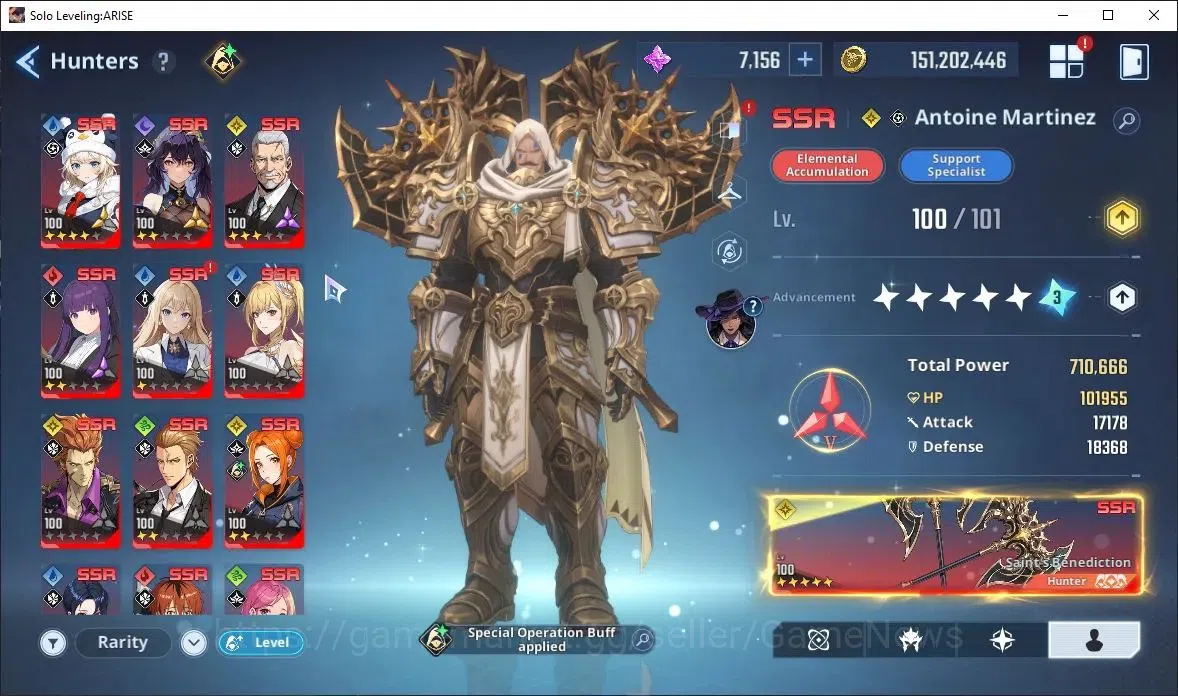 Solo Leveling: ARISE Accounts Lv101 2,5M Pwr|HalatA5+Sign,LennartA5+Sign,Antoine image 5