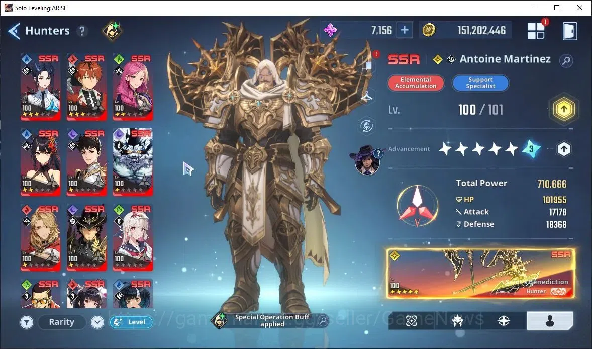 Solo Leveling: ARISE Accounts Lv101 2,5M Pwr|HalatA5+Sign,LennartA5+Sign,Antoine image 6