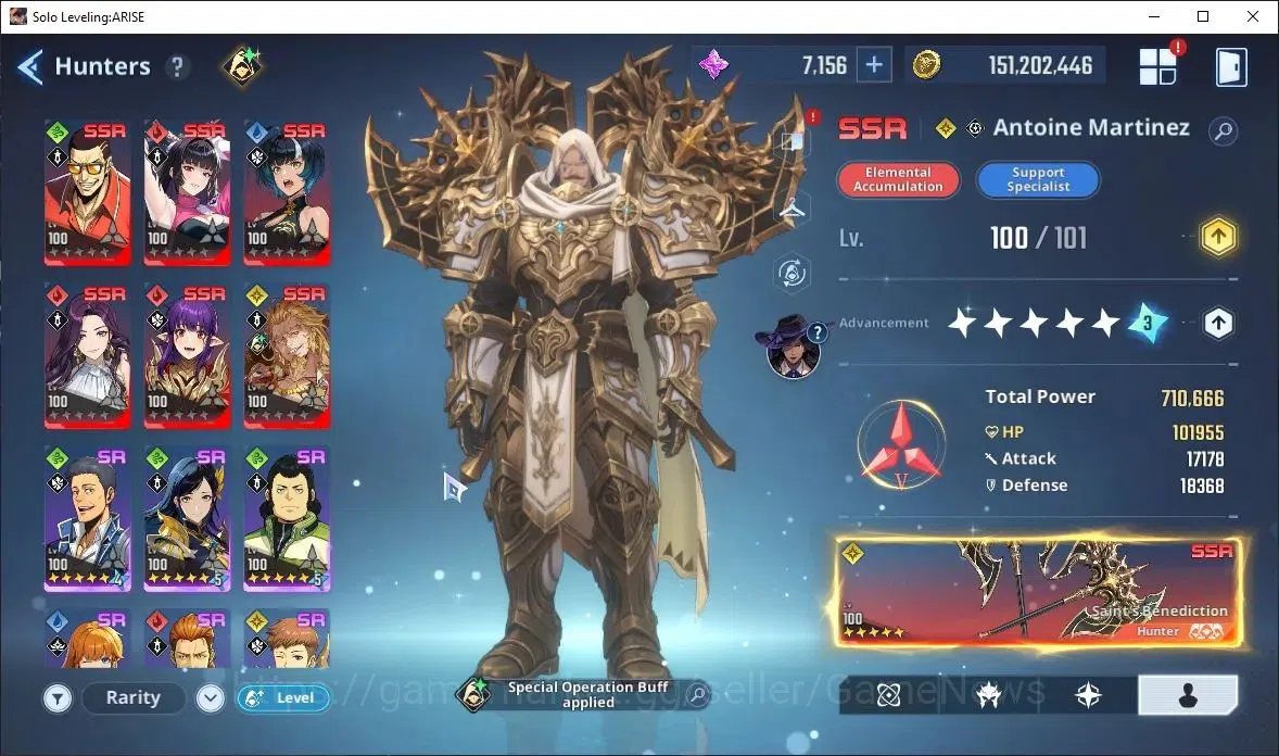 Solo Leveling: ARISE Accounts Lv101 2,5M Pwr|HalatA5+Sign,LennartA5+Sign,Antoine image 7