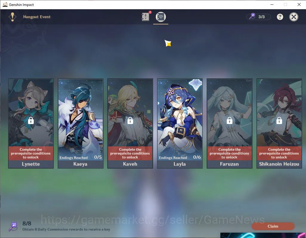 Genshin Impact Accounts ASIA|AR 50|PremTeam Neuvillette|6Limited+1(*5Weapo image 14
