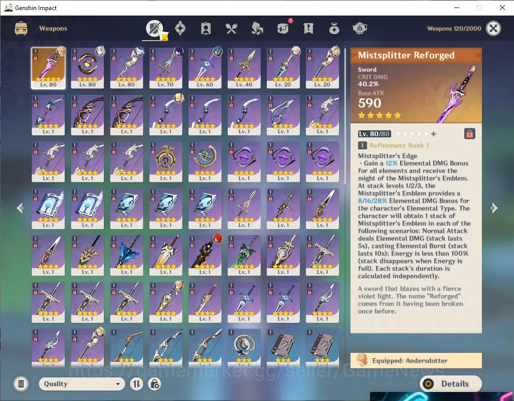 Genshin Impact Accounts ASIA|AR 50|PremTeam Neuvillette|6Limited+1(*5Weapo image 6