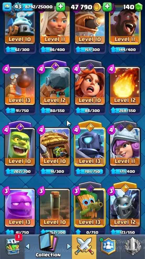 Clash Royale Accounts Lv 43|KTL 14|Trophy 8578|Card 121|8 EVO,4 Hero,21  image 10