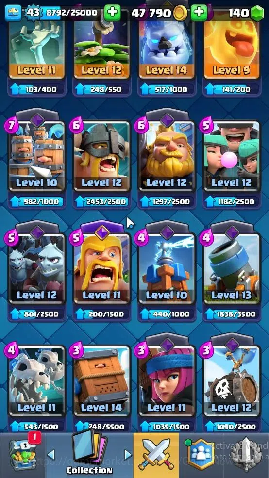 Clash Royale Accounts Lv 43|KTL 14|Trophy 8578|Card 121|8 EVO,4 Hero,21  image 11