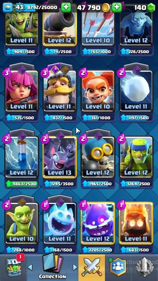 Clash Royale Accounts Lv 43|KTL 14|Trophy 8578|Card 121|8 EVO,4 Hero,21  image 12
