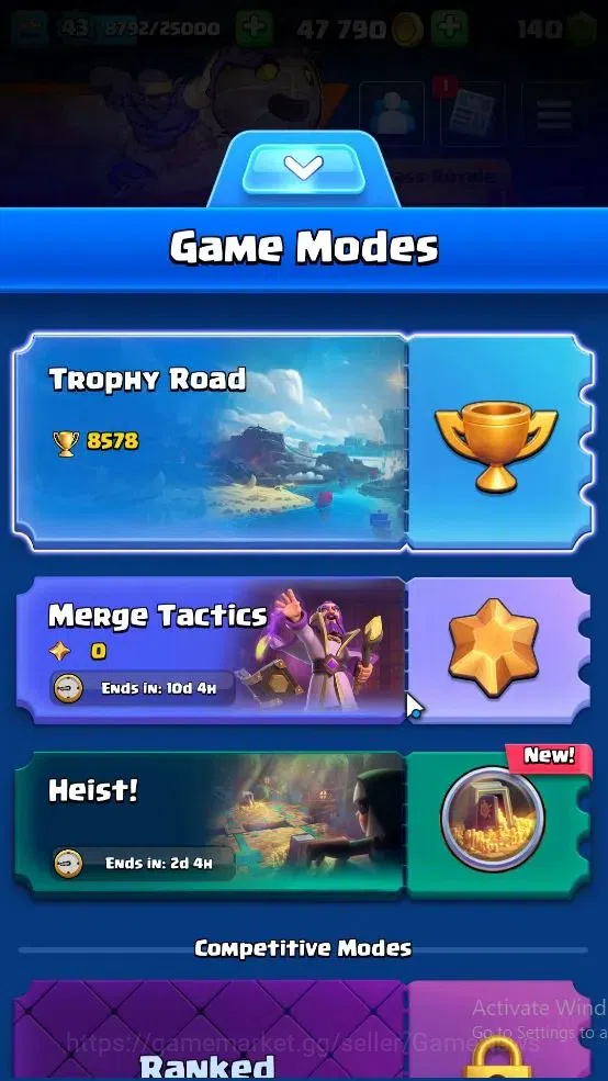 Clash Royale Accounts Lv 43|KTL 14|Trophy 8578|Card 121|8 EVO,4 Hero,21  image 2