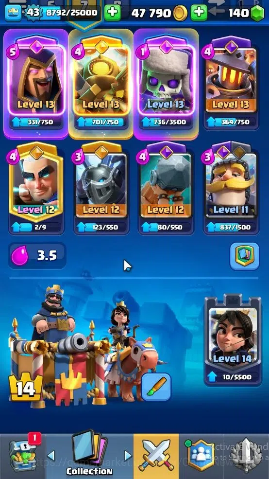 Clash Royale Accounts Lv 43|KTL 14|Trophy 8578|Card 121|8 EVO,4 Hero,21  image 4