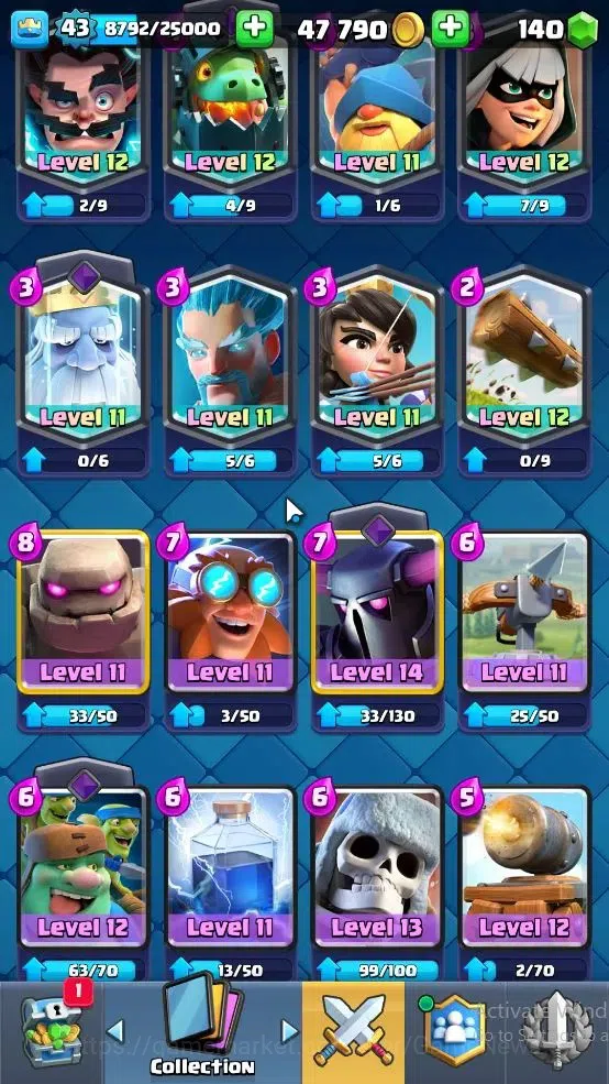 Clash Royale Accounts Lv 43|KTL 14|Trophy 8578|Card 121|8 EVO,4 Hero,21  image 7