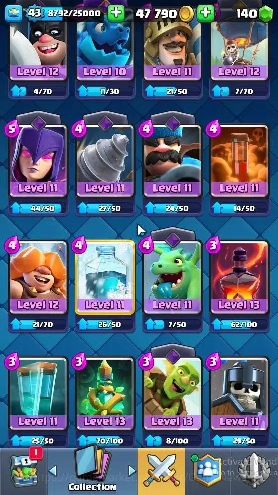Clash Royale Accounts Lv 43|KTL 14|Trophy 8578|Card 121|8 EVO,4 Hero,21  image 8