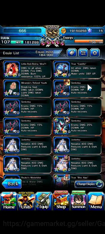 Grand Summoners Accounts Global|Rank 107|20 Ascend+8 TW|[Roy,Inumuta,S Miyu image 14
