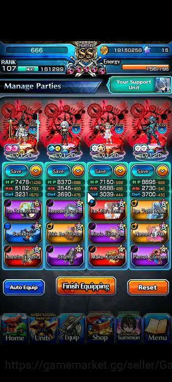 Grand Summoners Accounts Global|Rank 107|20 Ascend+8 TW|[Roy,Inumuta,S Miyu image 3