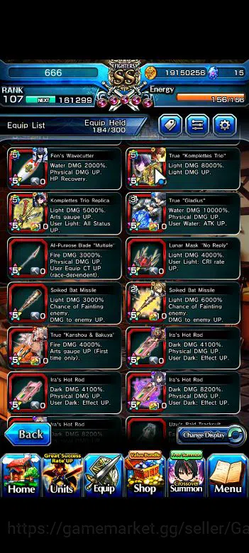 Grand Summoners Accounts Global|Rank 107|20 Ascend+8 TW|[Roy,Inumuta,S Miyu image 9