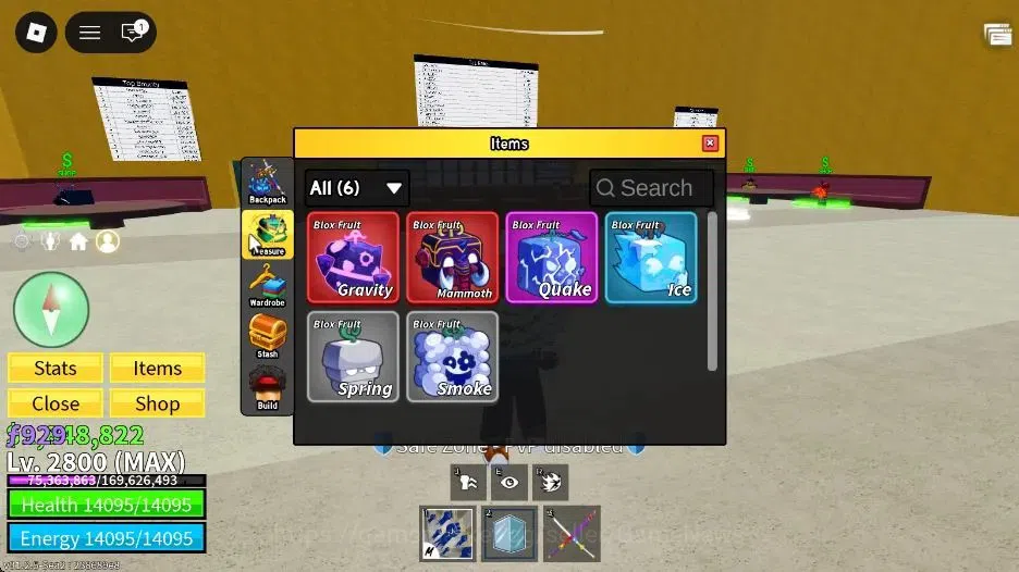 Roblox Accounts Blox Fruit |MAX Lv2800| 1,8M Beli 929 Frag| 2 Myth image 3